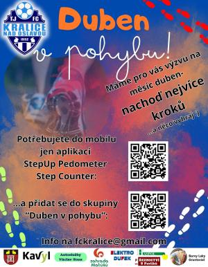 Duben v pohybu - "Nachoď nejvíc kroků"